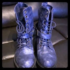 Distressed Combat Boots
